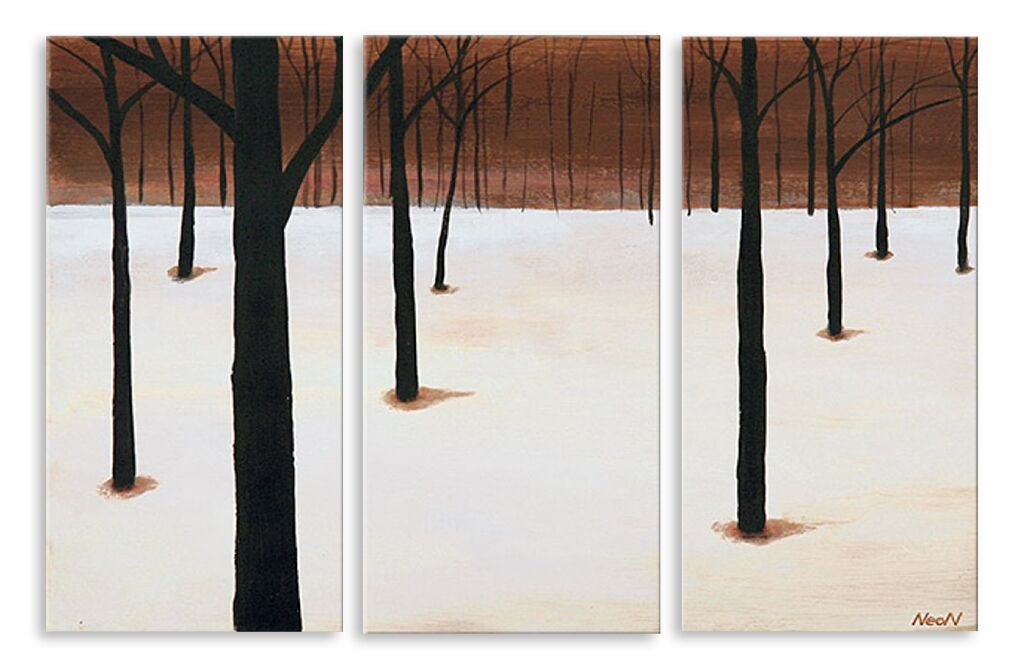 Модульная картина 4384 "Зимний лес" фото 1