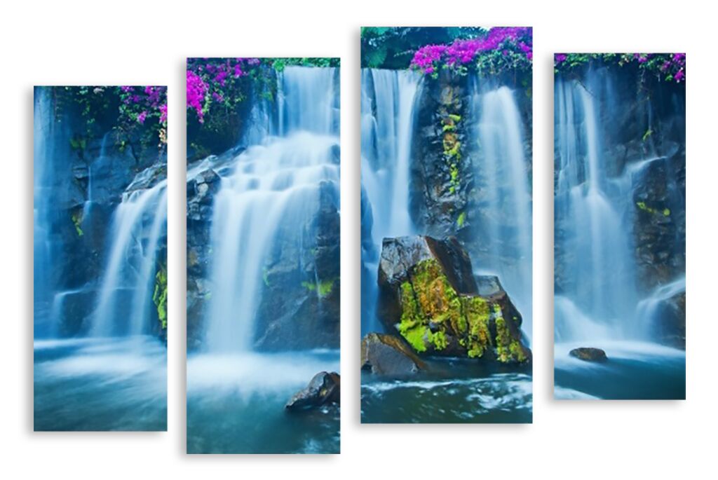 Модульная картина 3258 "Голубой водопад" фото 1