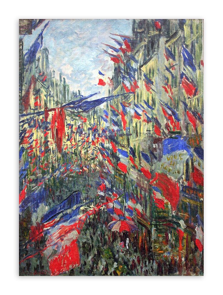 Репродукция 39 "Улица Монторжёй, украшенная флагами" фото 1