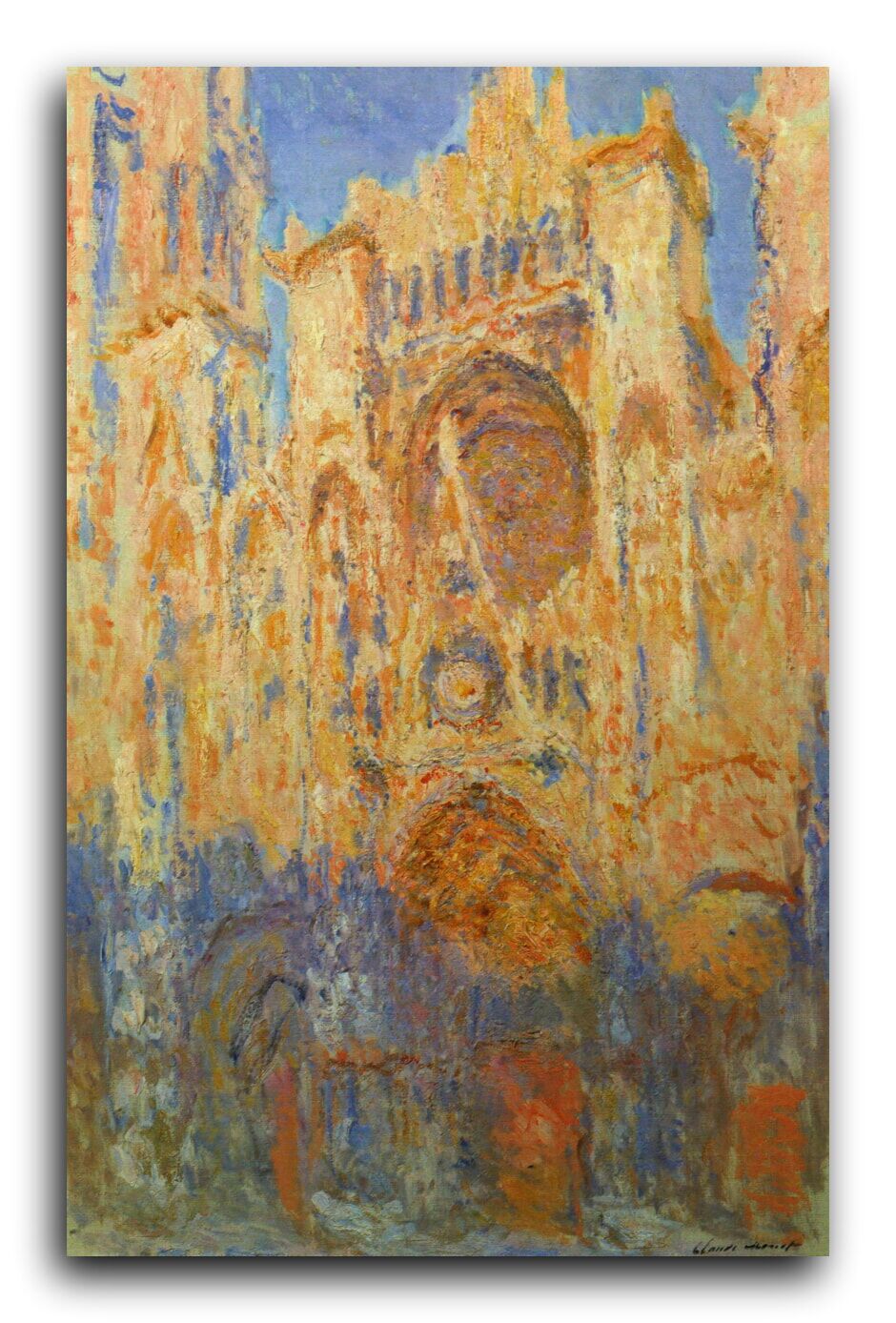 Репродукция 1004 "Руанский Собор, Фасад (Rouen Cathedral, Facade)" фото 1