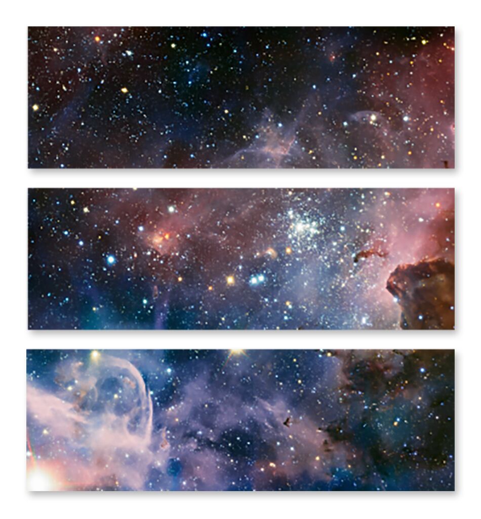 Модульная картина 1224 "Свет далёких звёзд" фото 1