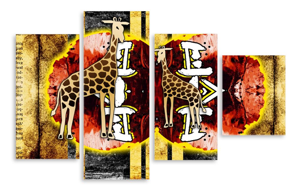 Модульная картина 3866 "Жирафы" фото 1