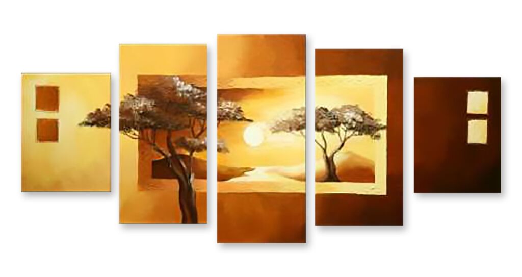 Модульная картина 1041 "Солнце над саванной" фото 1