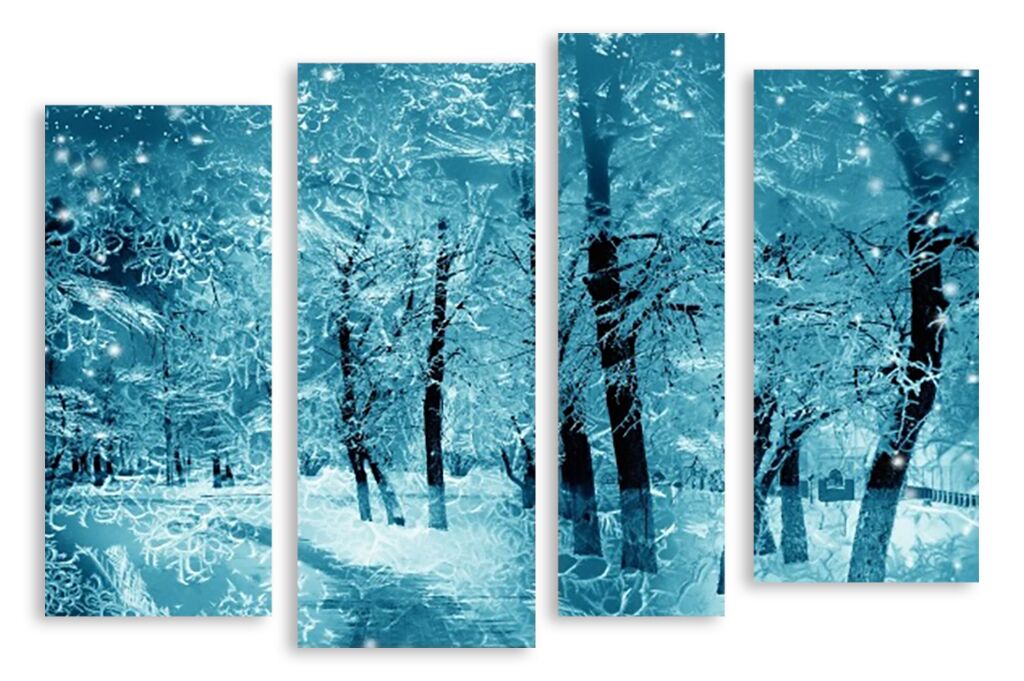 Модульная картина 3257 "Ледяной лес" фото 1