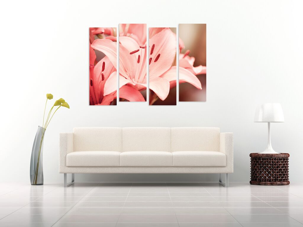 Модульная картина 169 "Розовая лилия" фото 4