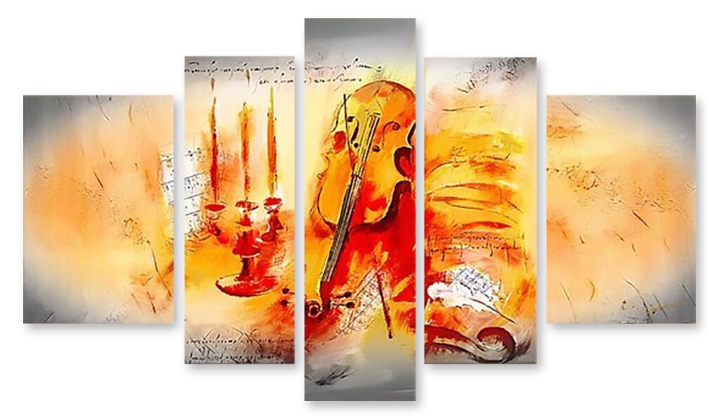 Модульная картина 1992 "Огненная скрипка" фото 1