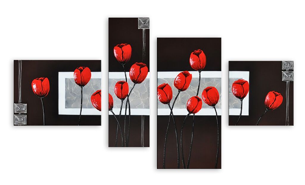 Модульная картина 768 "Куст тюльпанов" фото 1