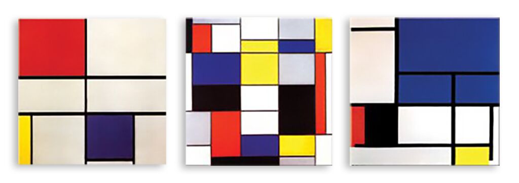 Модульная картина 2376 "Цветные квадраты" фото 1