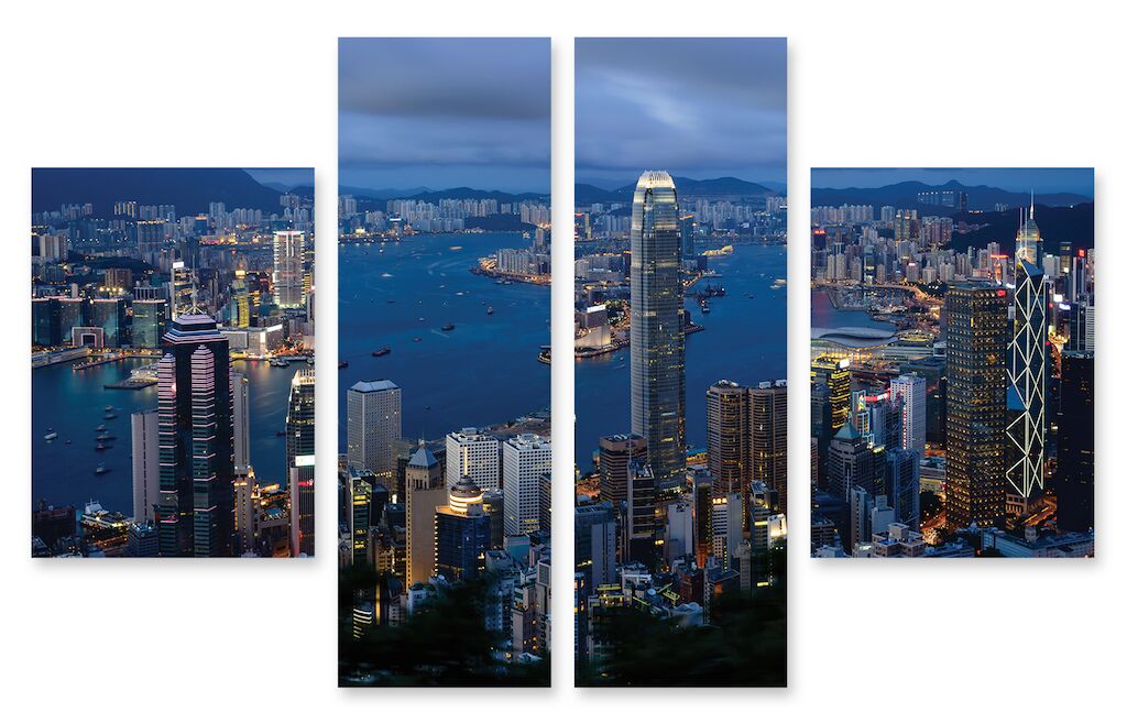 Модульная картина 110 "Гонконг.Панорама" фото 1