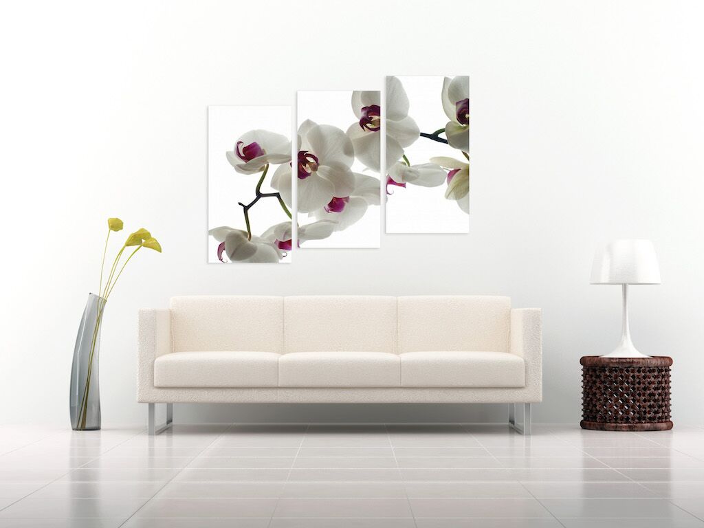 Модульная картина 139 "Белые орхидеи" фото 4