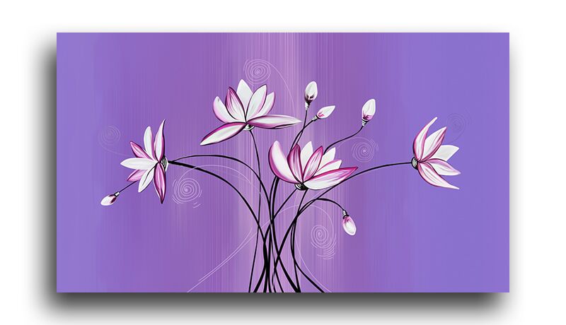 Постер 772 "Нежные цветы в фиолетовых тонах" фото 1