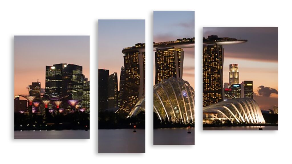 Модульная картина 2918 "Архитектура Сингапура" фото 1