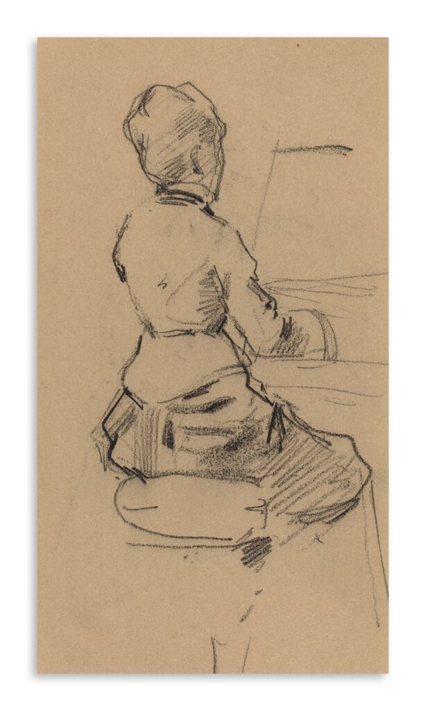 Репродукция 197 "Жан-Луи Форейн. Молодая женщина за фортепиано" фото 1