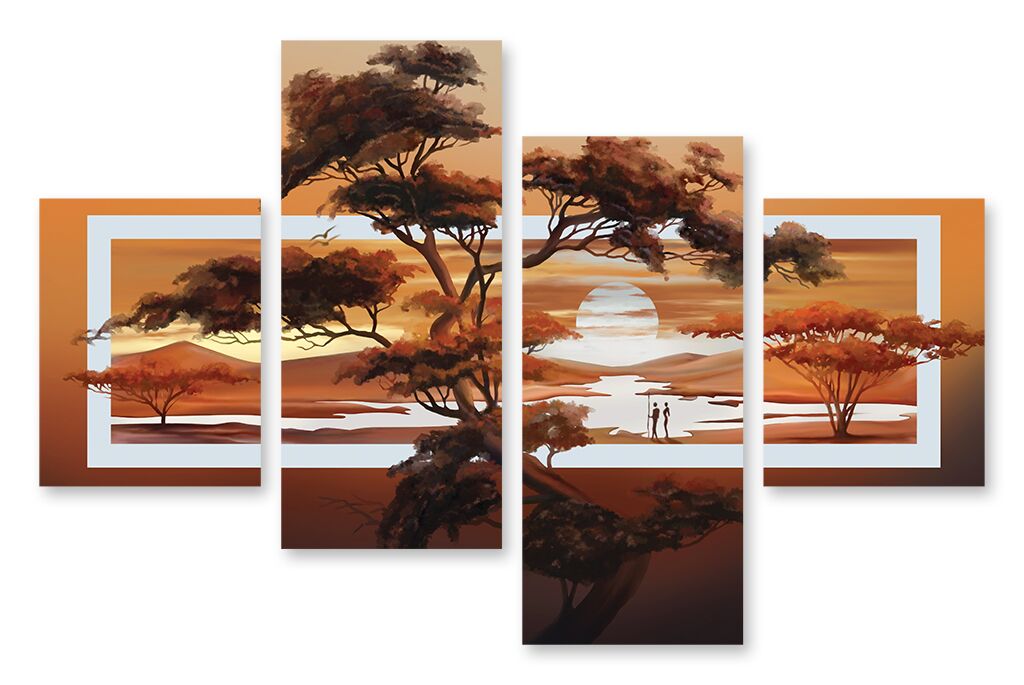 Модульная картина 457 "Африканский ландшафт" фото 1