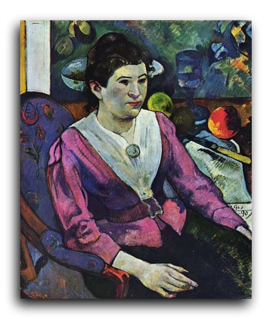 Репродукция 1214 "У женского портрета есть натюрморт Сезана (Portrait de femme a la nature morte de Cezanne)" фото 1