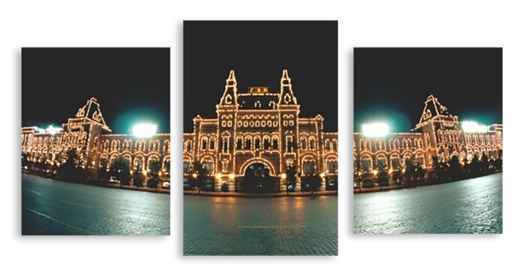 Модульная картина 3011 "Ночь на Красной площади" фото 1