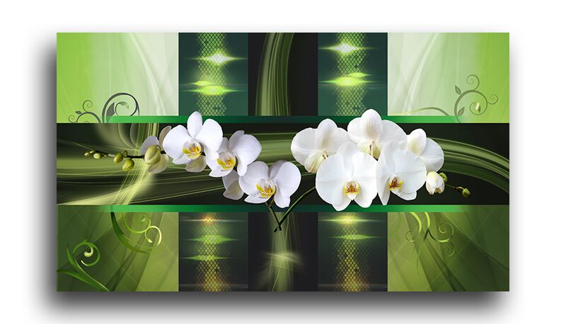Постер 3335 "Орхидеи в зелени" фото 1