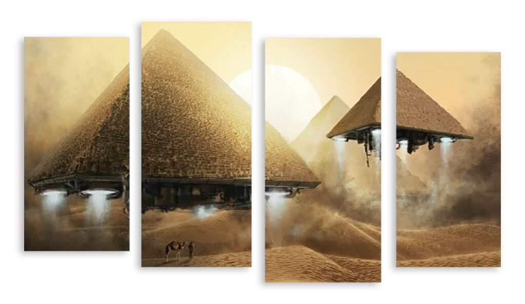 Модульная картина 3445 "Улетающие пирамиды" фото 1