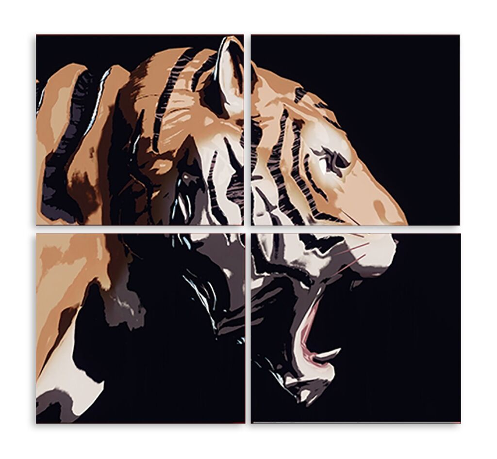 Модульная картина 5761 "Грозный тигр" фото 1