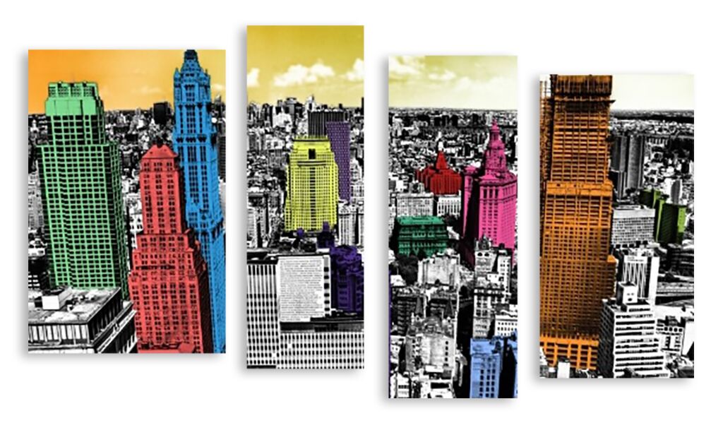 Модульная картина 3004 "Цветной Нью-Йорк" фото 1