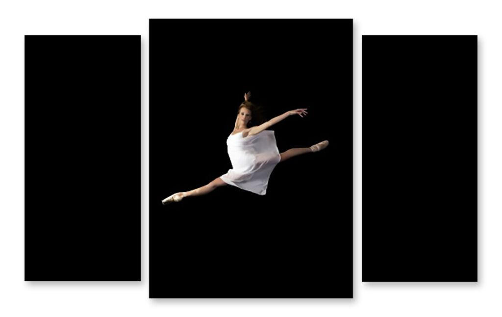 Модульная картина 1424 "Балерина в прыжке" фото 1