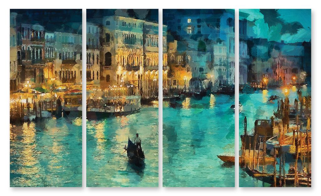 Модульная картина 1248 "Голубая Венеция" фото 1