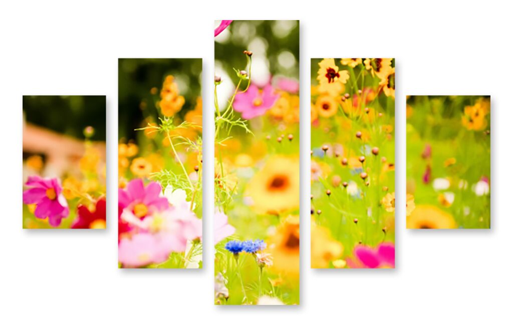 Модульная картина 1203 "Летние цветы" фото 1