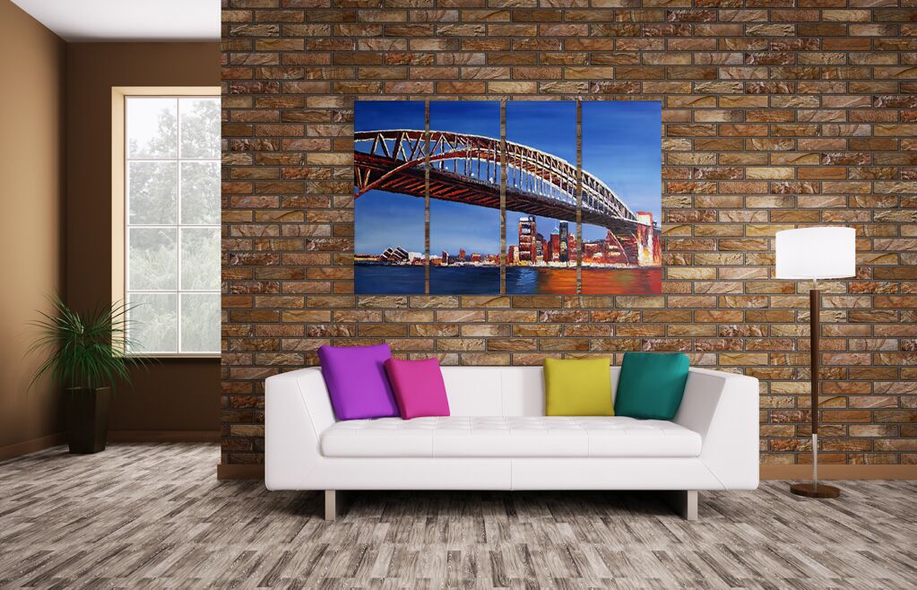 Модульная картина 426 "Новый мост" фото 3