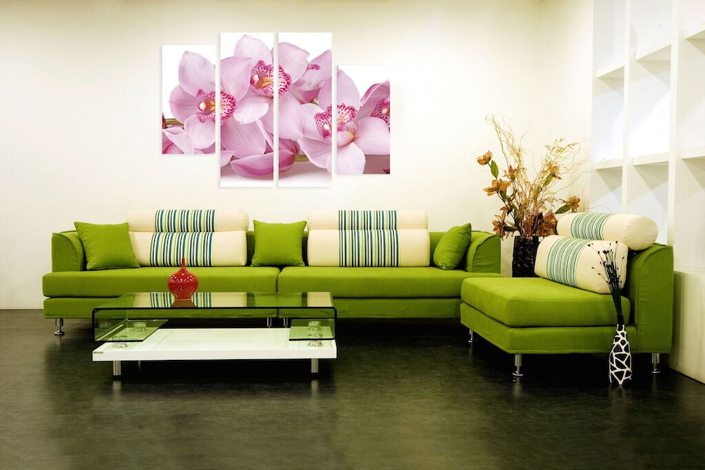 Модульная картина 231 "Розовые орхидеи" фото 2