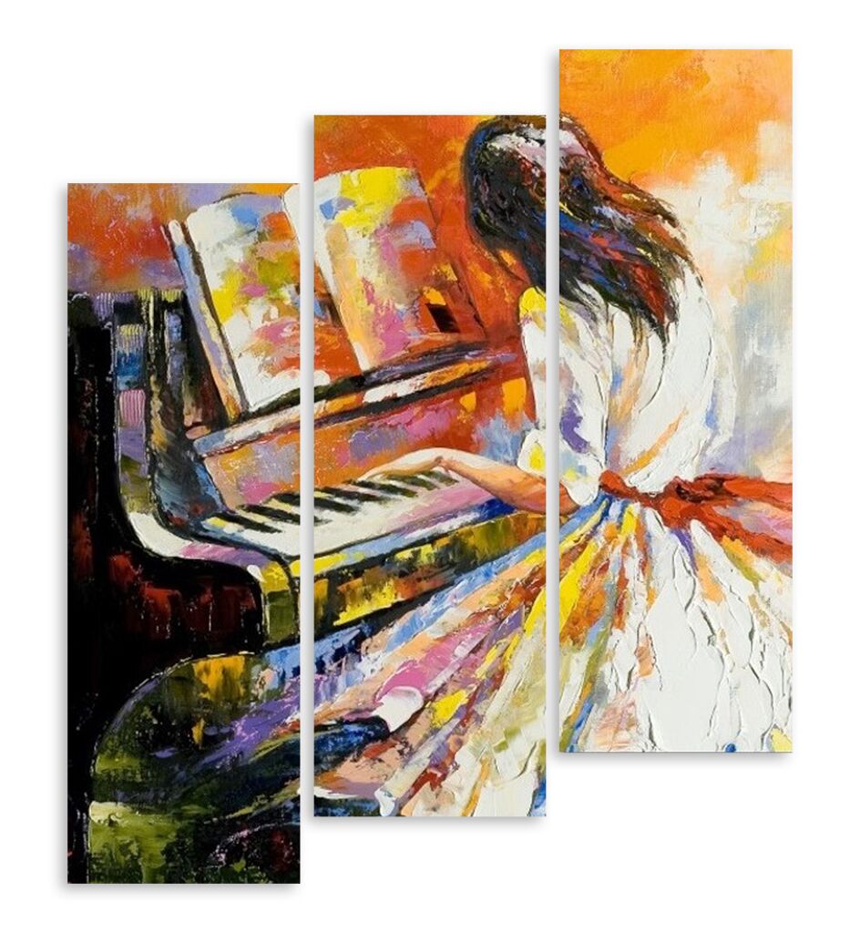 Модульная картина 5364 "Игра на фортепиано" фото 1