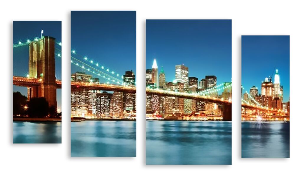Модульная картина 2671 "Бруклинский мост" фото 1