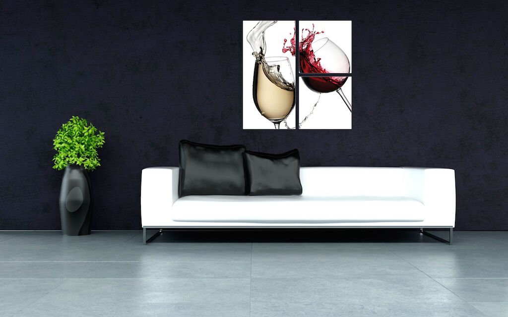 Модульная картина 206 "Бокалы вина" фото 4