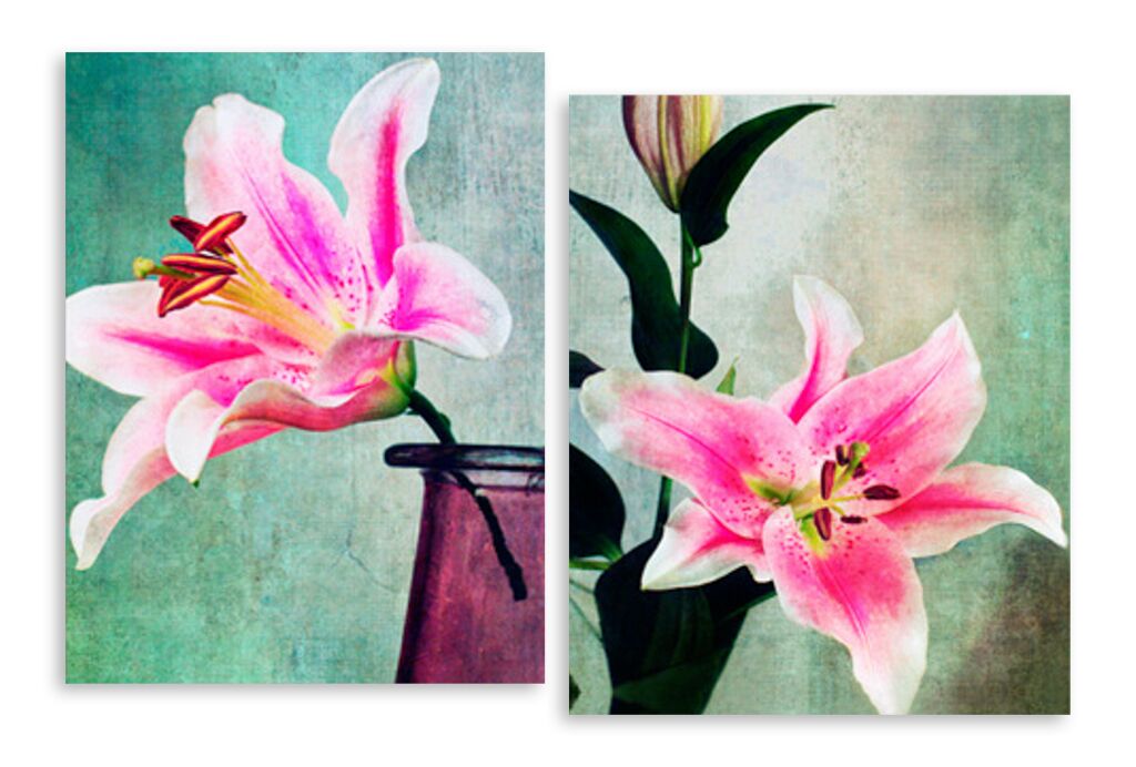 Модульная картина 4733 "Розовые лилии" фото 1