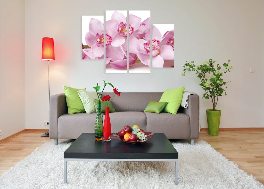 Модульная картина 231 "Розовые орхидеи" фото 4