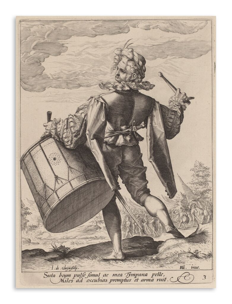 Репродукция 212 "Жак де Гейн. Барабанщик" фото 1