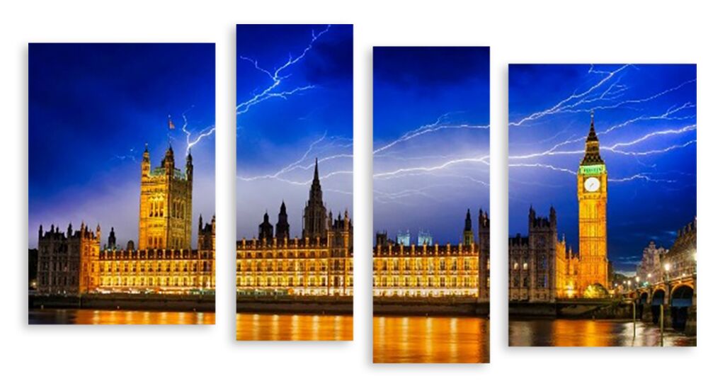 Модульная картина 3322 "Гроза над Лондоном" фото 1