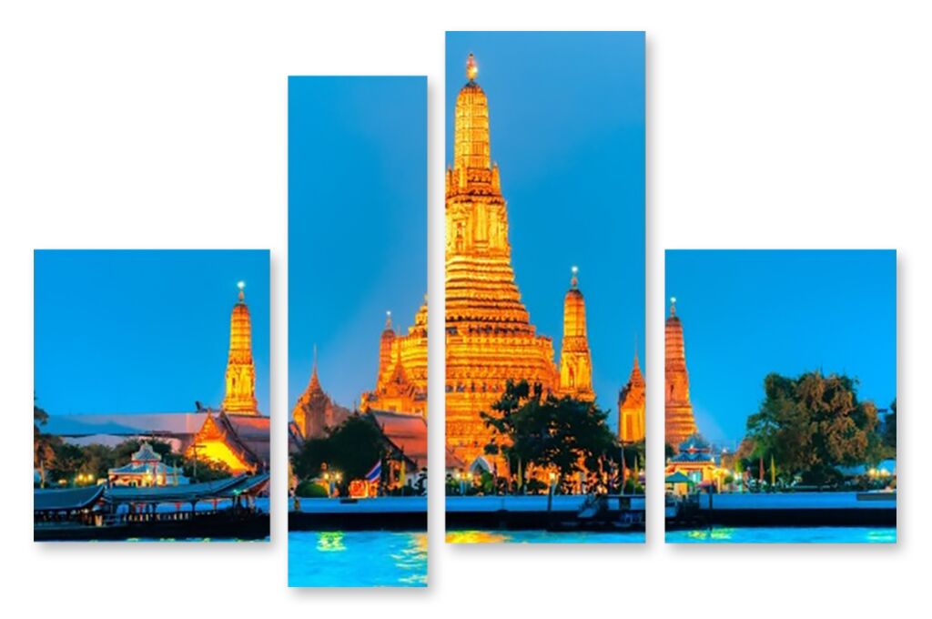 Модульная картина 1536 "Храм в Бангкоке" фото 1