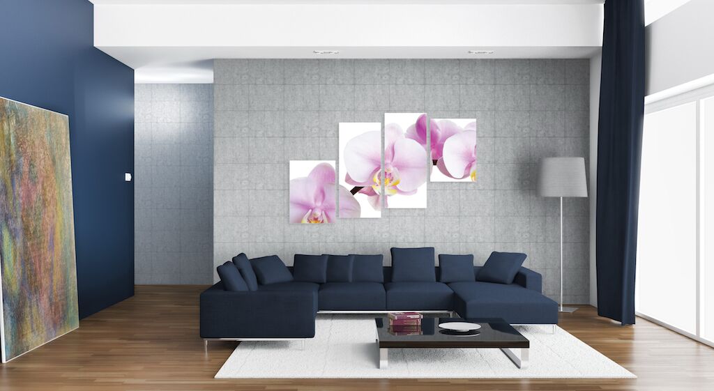 Модульная картина 232 "Розовая орхидея" фото 4