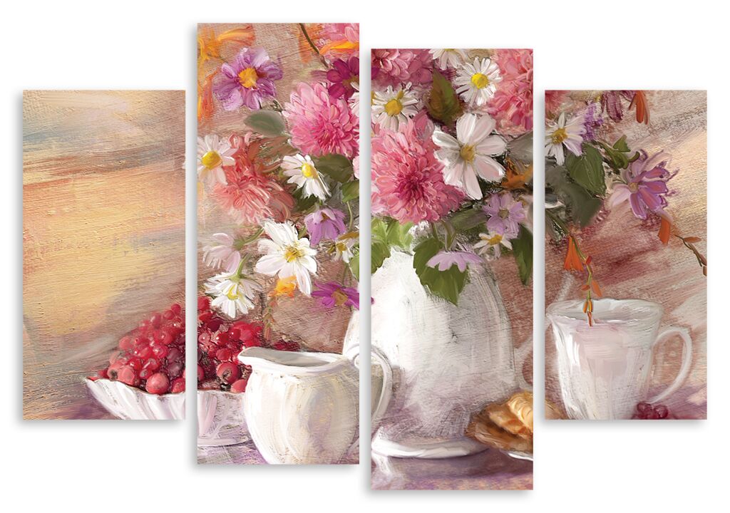 Модульная картина 4576 "Цветы и ягоды" фото 1
