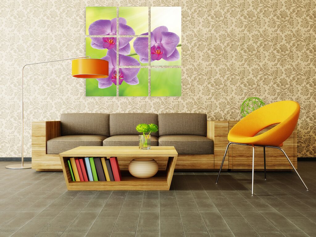 Модульная картина 237 "Розовая орхидея" фото 4