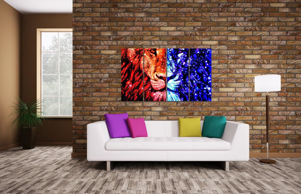 Модульная картина 416 "Король джунглей" фото 3