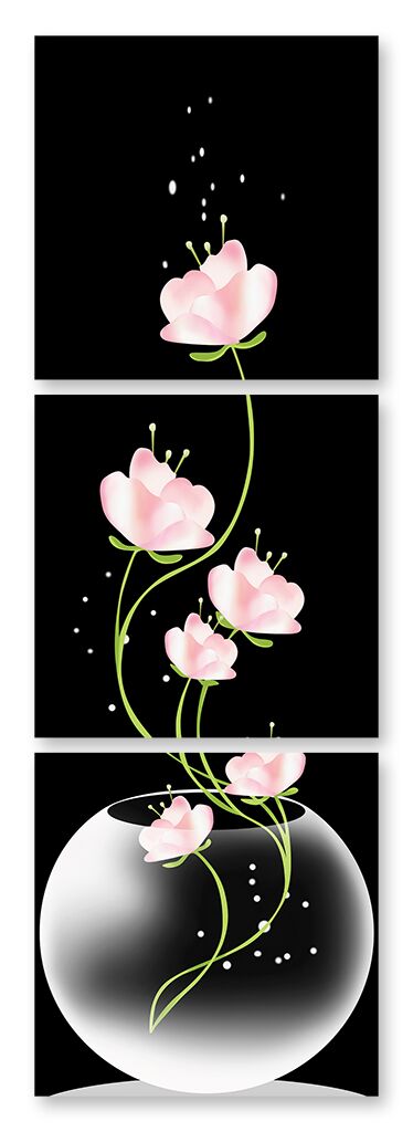 Модульная картина 312 "Нежно-розовый цветок" фото 1