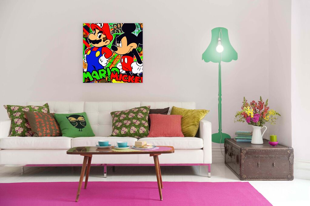 Постер 607 "Mario vs Mickey" фото 4