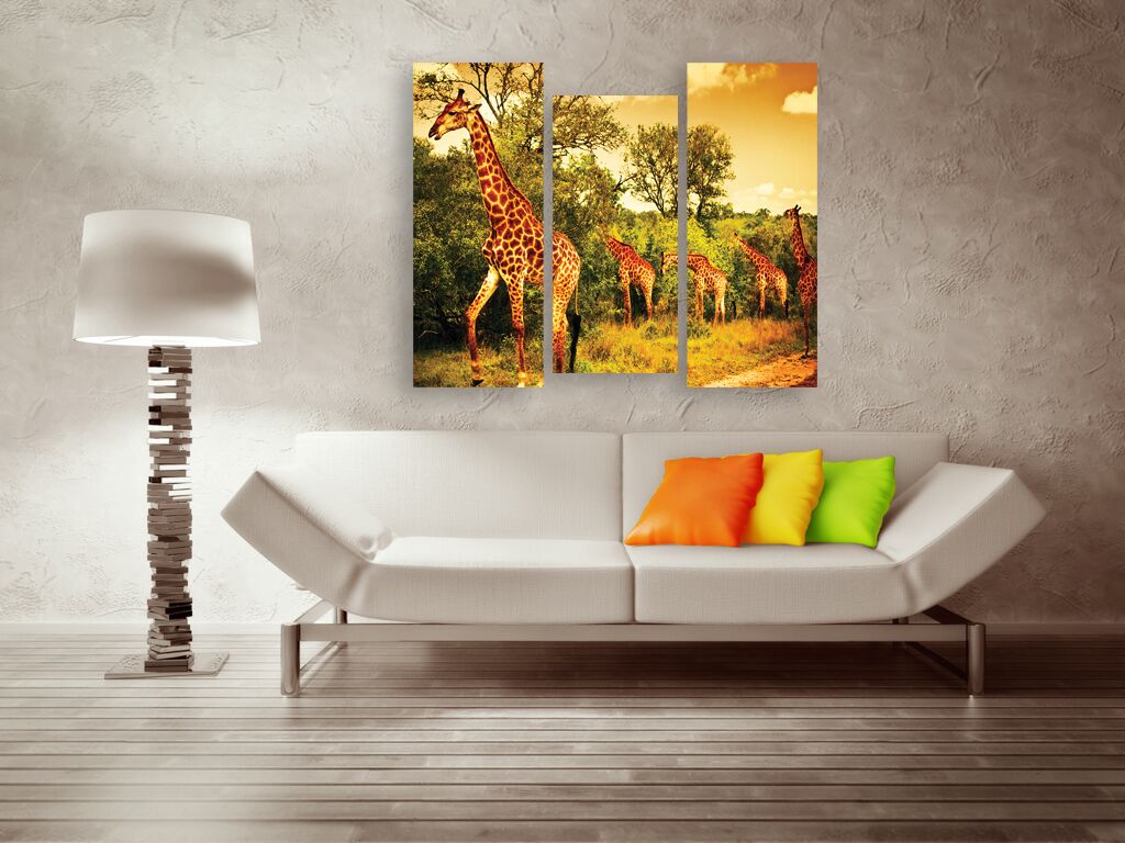 Модульная картина 272 "Жирафы" фото 2