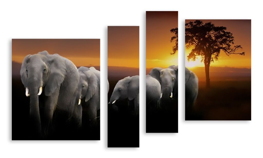 Модульная картина 3254 "Слоны" фото 1