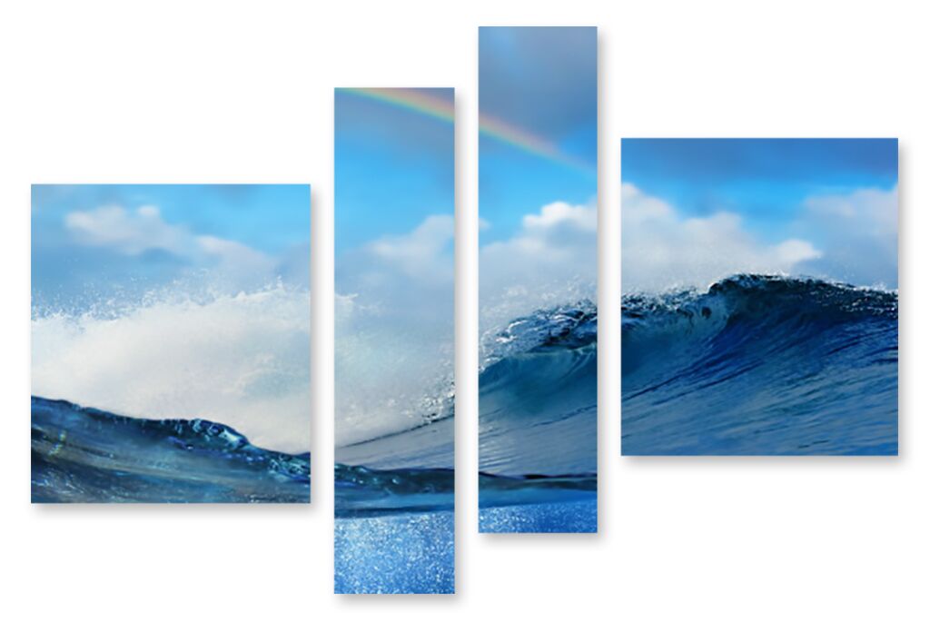 Модульная картина 1218 "Морская волна" фото 1