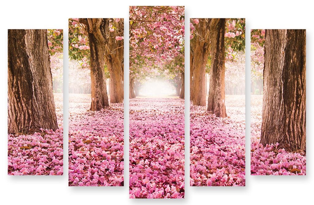 Модульная картина 261 "Розовый сад" фото 1