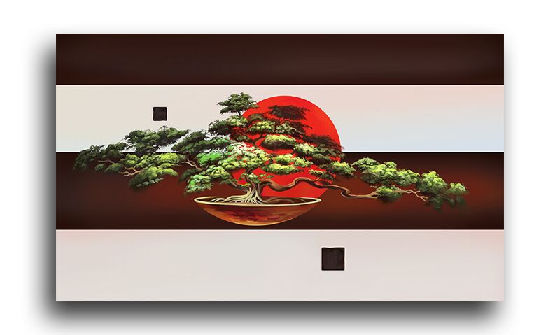 Постер 633 "Японский бонсай" фото 1