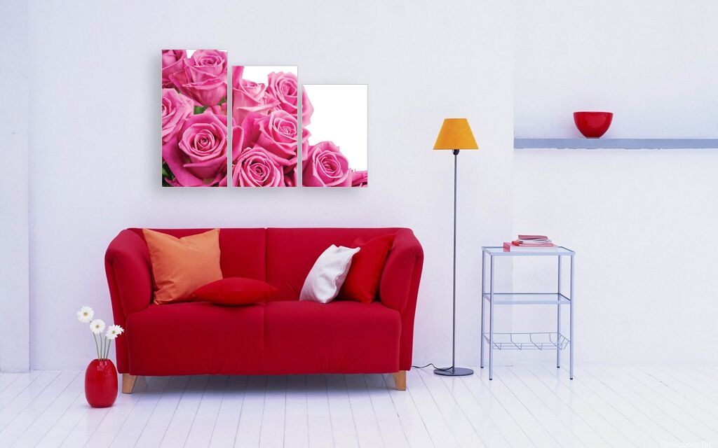 Модульная картина 249 "Розовые розы" фото 4
