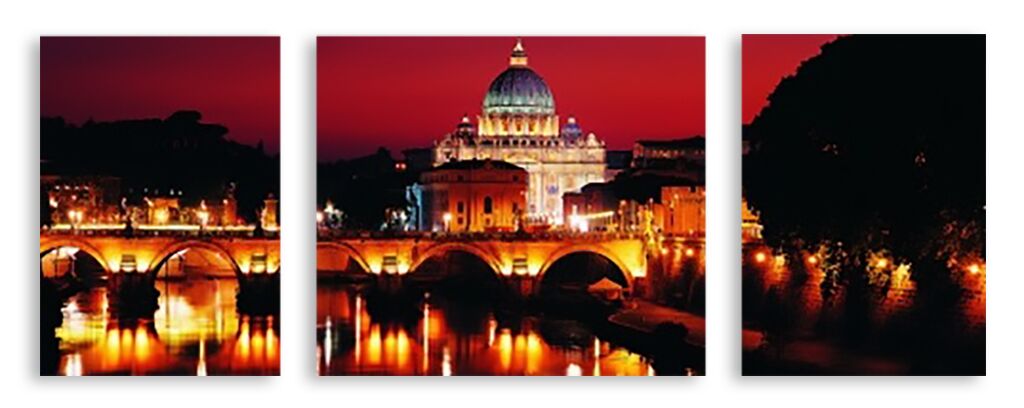 Модульная картина 2705 "Ночной Ватикан" фото 1